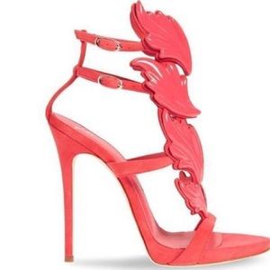 Giuseppe Zanotti Cruel Winged Suede Sandals NWT 37
